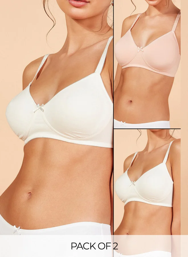 Splash FAV Set of 2 - Bra with Adjustable Straps and Hook and Eye Closure