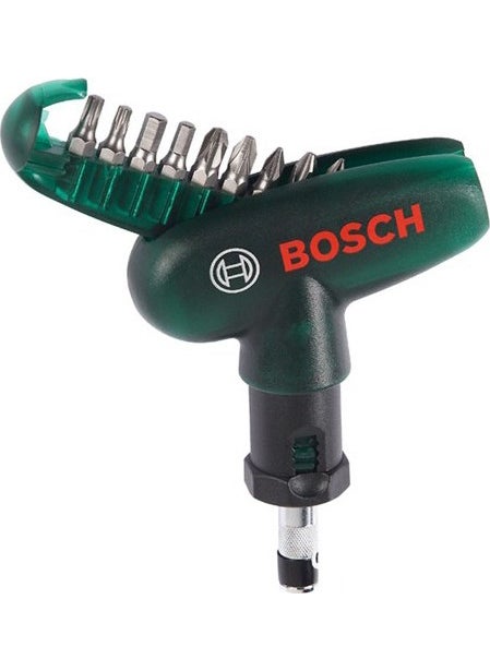BOSCH 10 Piece Hand Ratchet Screwdriver  - Image 1