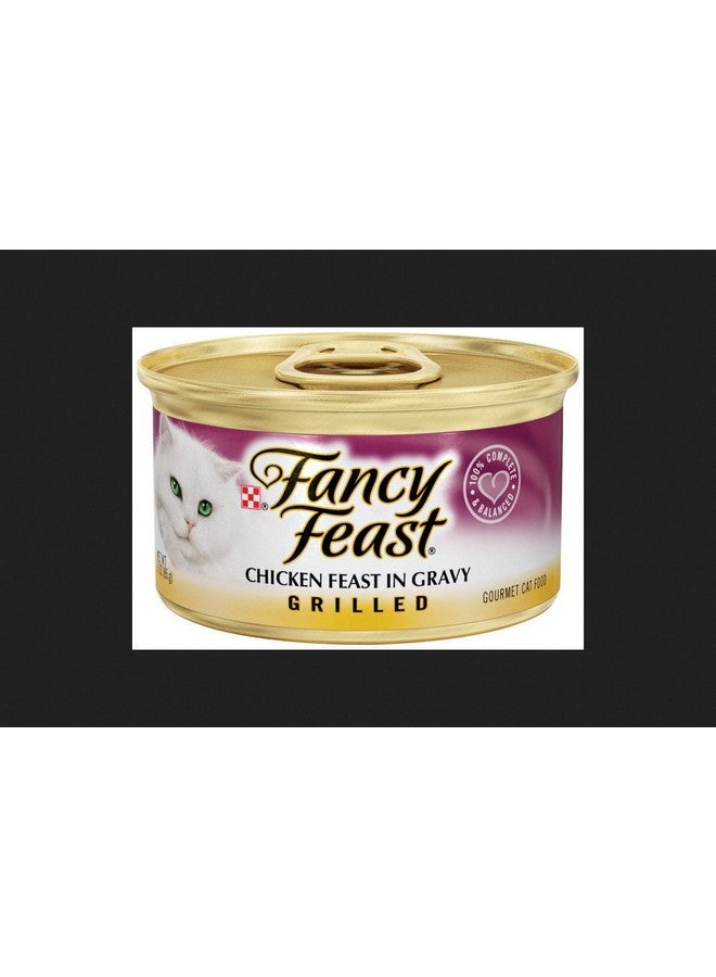 فانسي فيست طعام القطط فانتسي فيست بالدجاج المشوي والمرق، 3 أونصة (عبوة من 24 قطعة) - Image 1