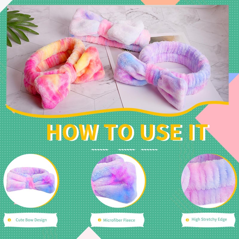 WSYUB Headband for Washing Face, Spa Headband,Makeup Headbands for Stuff Gift Sleep Over Girls Night and Spa Day - Image 3