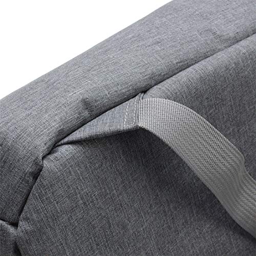 Longteam Linen Cylindrical Ukulele Case 10mm Sponge Portable Waterproof Ukuleles bag Cover Uke gig bag with Accessory Storage Pocket (21/23 In Soprano/Concert, Grey) - Image 5