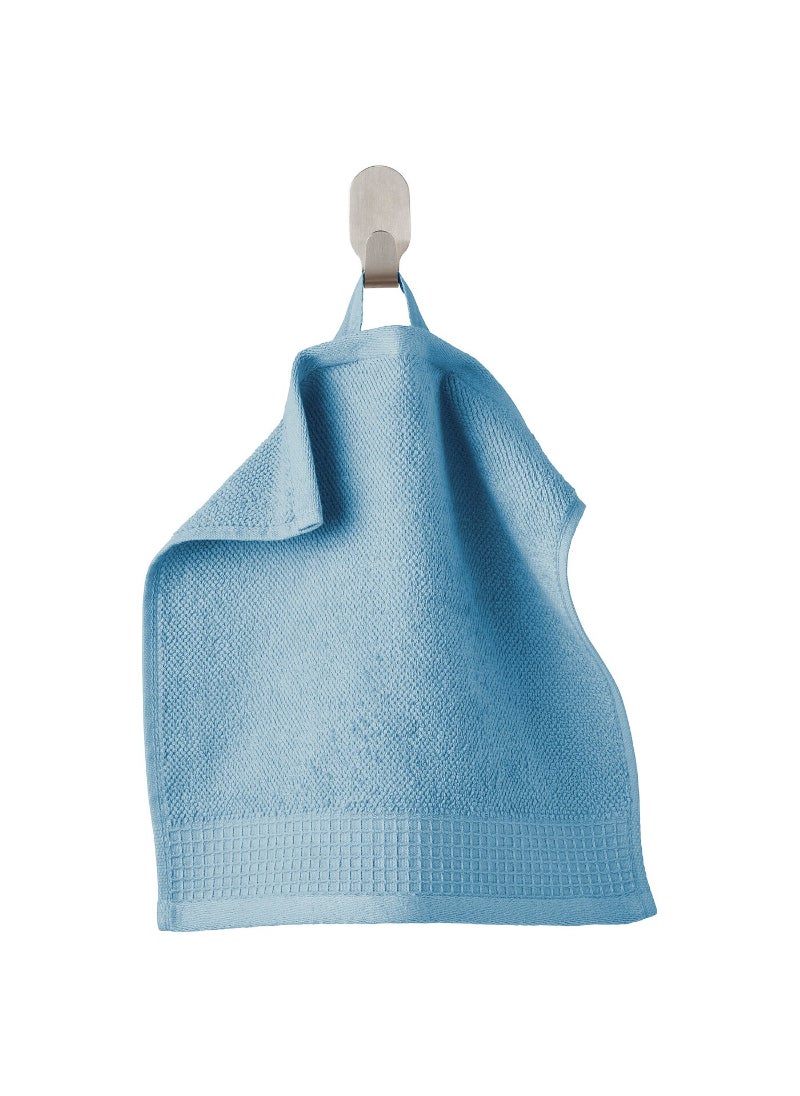 Generic Washcloth Ultra-Soft and Absorbent Blue 100% Cotton 30x30 cm 