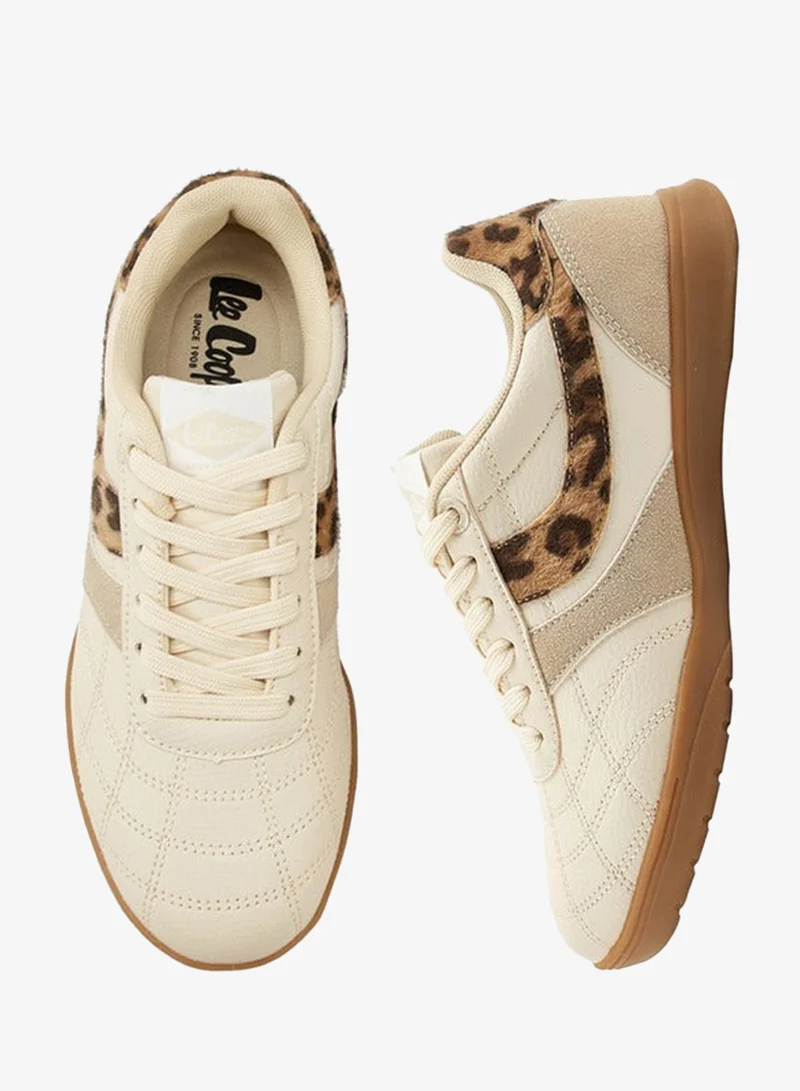 Lee Cooper Women's Animal Print Lace-Up Sneakers