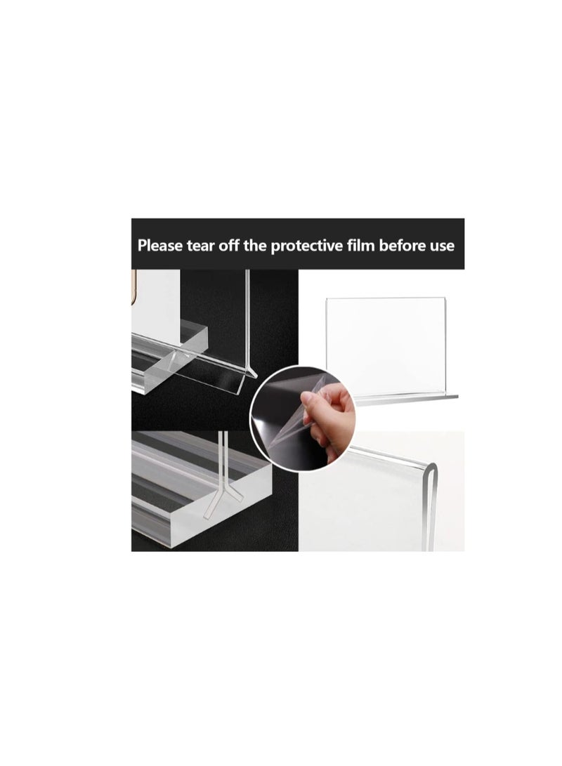 Kalon A5 Acrylic Sign Holder – Clear Horizontal Display Stands for Menus, Flyers, and Promotions – Durable Slanted Desk Frame for Offices, Restaurants & Retail Stores  (5.83 x 8.27 inches), - Image 5