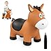 ZOOJOY Bouncy Horse Hopping Toys Inflatable Animal Horse Toys for Toddlers Outdoor Indoor Bounce and Ride On Bouncer for Boys Girls Birthday Gifts for 18 Months 2 3 4 5 6 Year Old with Pump - Image 4