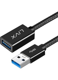 Livx Rope 5gbps Fast Data Transfer USB 3.0 Male to Female Extension Cable Rope Braided 2 Meters  - Image 1