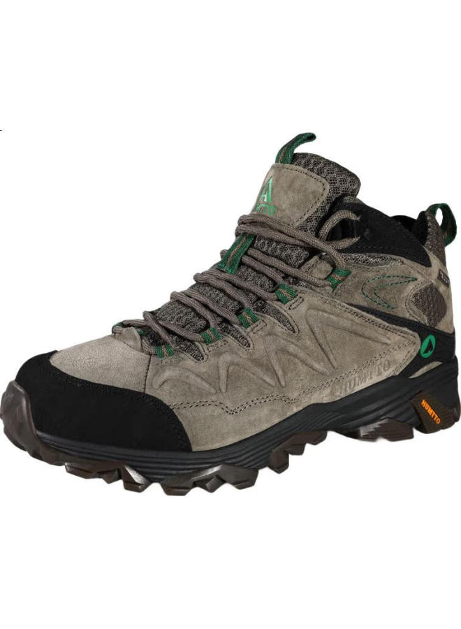 HUMTTO New Hiking Shoes, Comfortable Shock-Absorbing Outdoor Trekking Shoes, Non-Slip Wear-Resistant Men'S Cross-Country Climbing Shoes, Khaki, Size 43 - Image 2