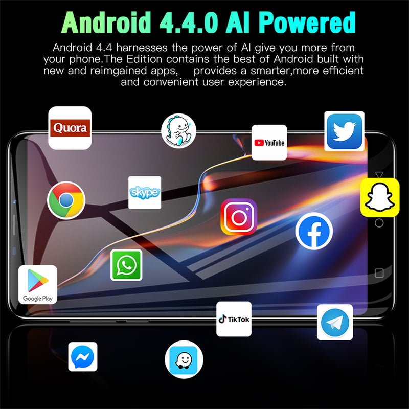 Generic (Unbranded) هاتف ذكي Note80 بحجم 5.0 بوصة للألعاب، باللون الأرجواني، قابس أمريكي - Image 3