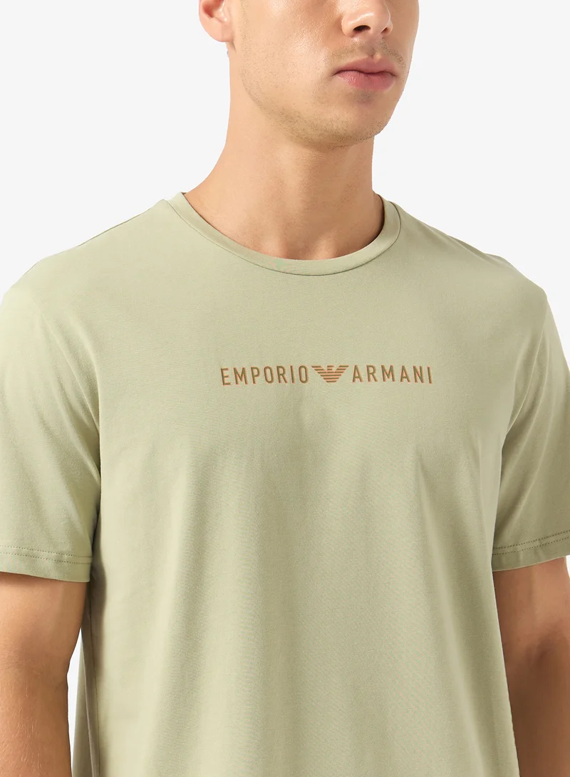 EMPORIO ARMANI  Logo Crew Neck T-Shirt for Men | Best Price UAE