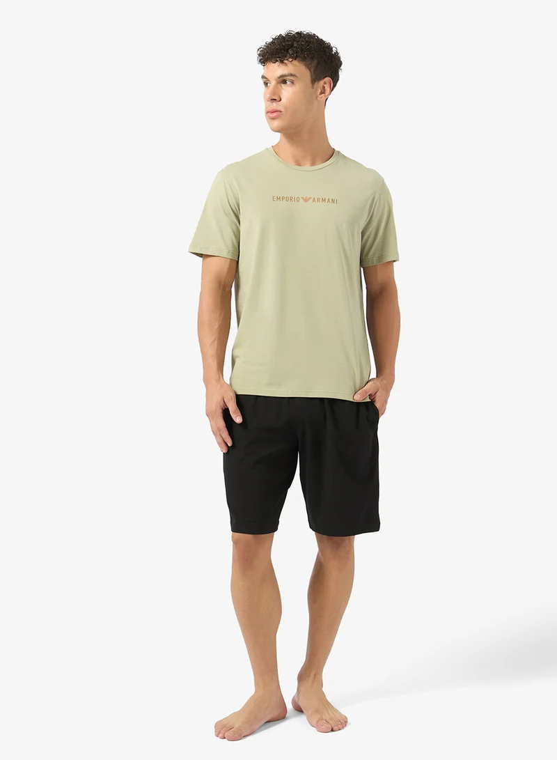 EMPORIO ARMANI  Logo Crew Neck T-Shirt for Men | Best Price UAE