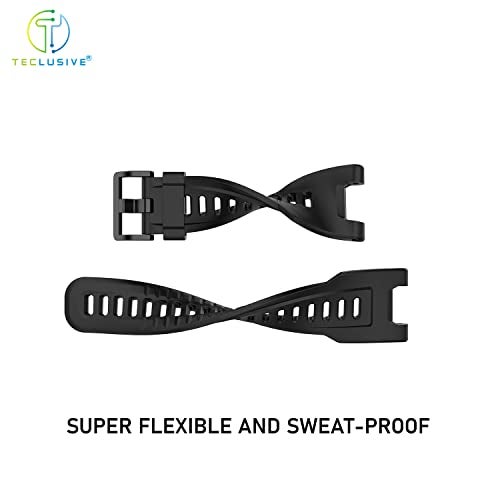T TECLUSIVE حزام سيليكون ناعم T TECLUSIVE متوافق مع Amazfit T-Rex/Amazfit Trex Pro | حزام سيليكون مطاطي قابل للتعديل مع أدوات التركيب لـ T Rex Pro (بيج) - Image 2