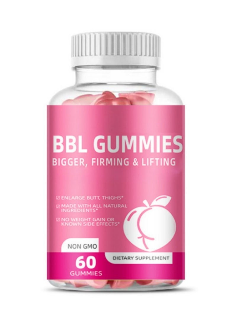 BBL BBL body Curve gummies, hip and bust enlargement booster and Enhancement,Lifting Gummies For Women,Health Support Dietary Supplement 60 Gummies  - Image 1