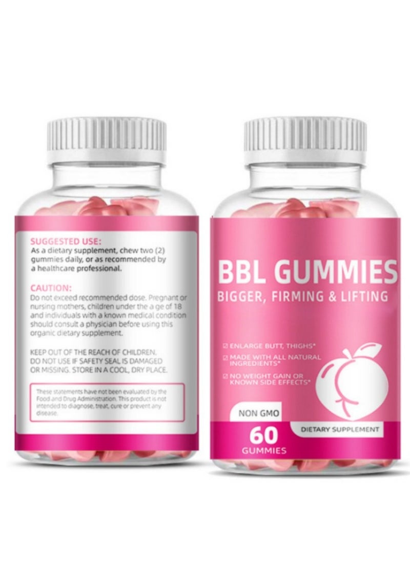 BBL BBL body Curve gummies, hip and bust enlargement booster and Enhancement,Lifting Gummies For Women,Health Support Dietary Supplement 60 Gummies  - Image 2
