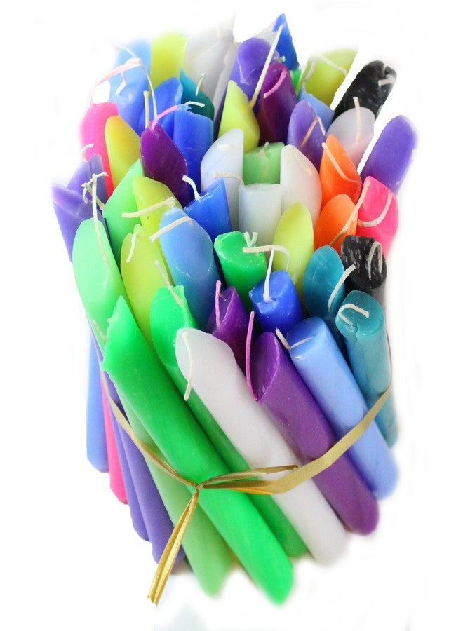 Candlestock Assorted Colors Drip Candle 50 Pack - Image 2