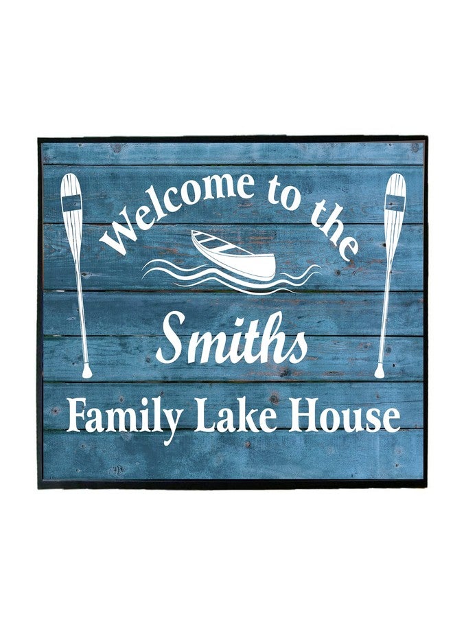 VictoryStore Home Accessories: Custom Lake House Doormat 24 Inches by 36 Inches (Family Lakehouse) - Image 1