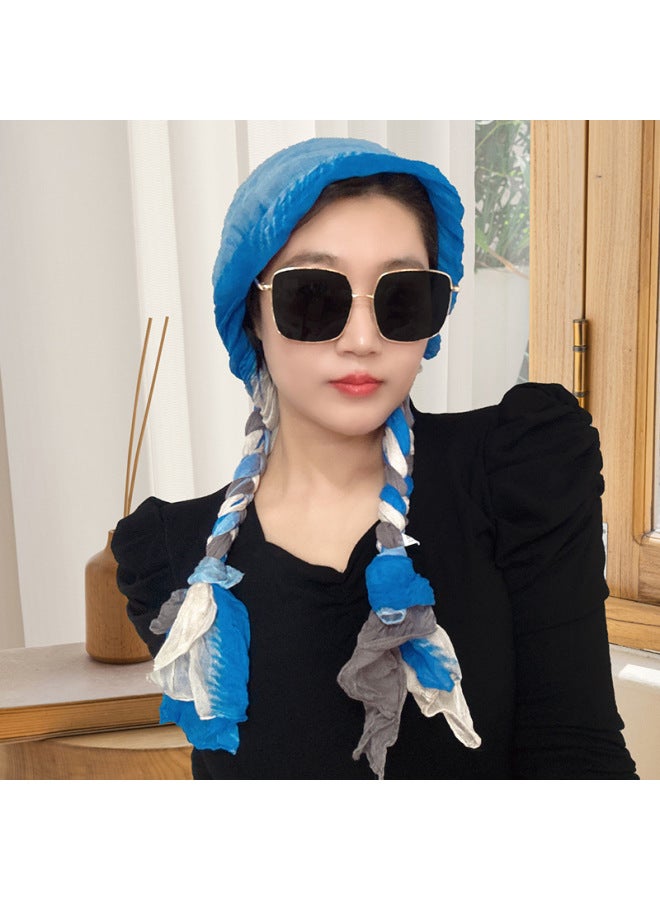 Hand-woven Hair Braid Scarf For Girls Fashionable All-match Closed Toe New Outdoor Thin Autumn And Winter Scarf