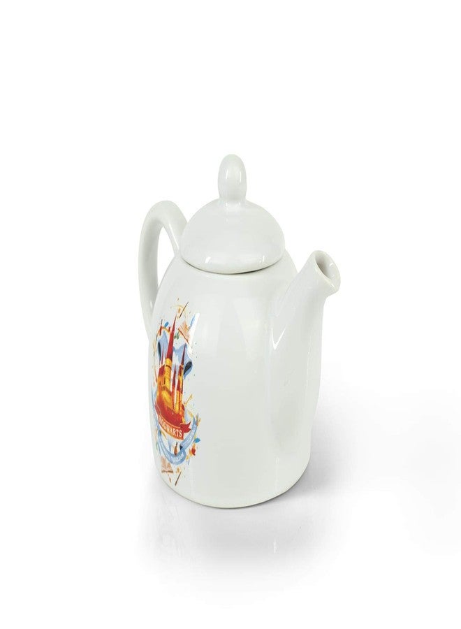 Seven20 Original Cute Harry Potter Hogwarts Mini Porcelain 5oz Teapot Whimsical Colorful Castle Artwork Glossy White Glazed Ceramic Unique Thoughtful Magical Gift Idea - Image 5