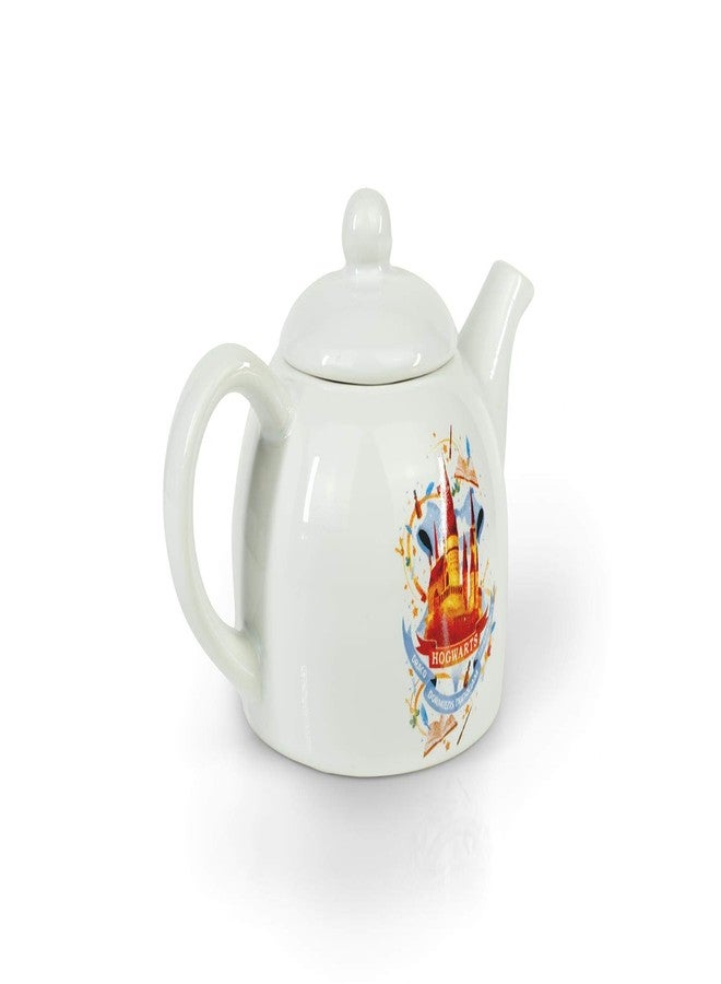 Seven20 Original Cute Harry Potter Hogwarts Mini Porcelain 5oz Teapot Whimsical Colorful Castle Artwork Glossy White Glazed Ceramic Unique Thoughtful Magical Gift Idea - Image 4