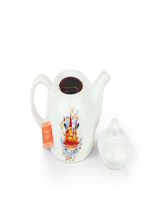Seven20 Original Cute Harry Potter Hogwarts Mini Porcelain 5oz Teapot Whimsical Colorful Castle Artwork Glossy White Glazed Ceramic Unique Thoughtful Magical Gift Idea - Image 2