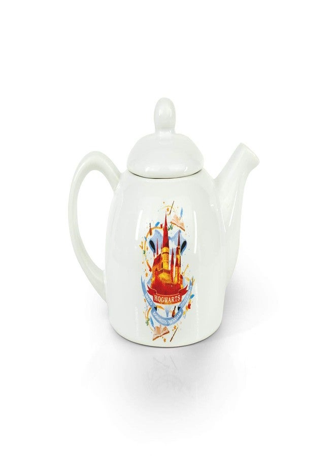 Seven20 Original Cute Harry Potter Hogwarts Mini Porcelain 5oz Teapot Whimsical Colorful Castle Artwork Glossy White Glazed Ceramic Unique Thoughtful Magical Gift Idea - Image 3