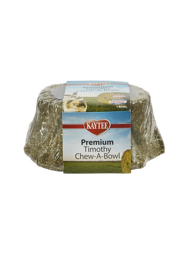 Kaytee Premium Timothy Hay Chew-A-Bowl for Rabbits, Guinea Pigs, and Chinchillas - Image 2