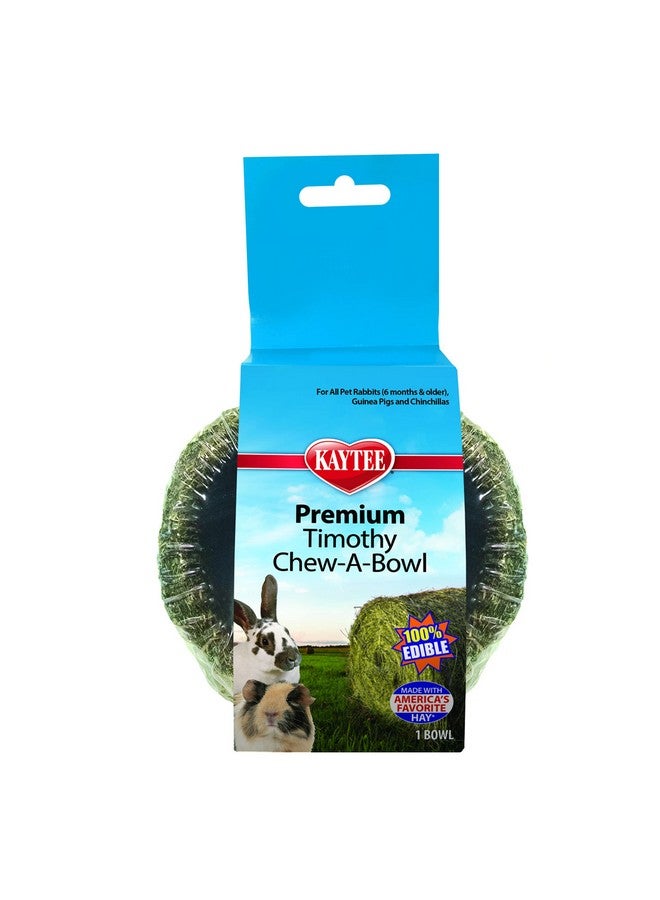 Kaytee Premium Timothy Hay Chew-A-Bowl for Rabbits, Guinea Pigs, and Chinchillas - Image 1