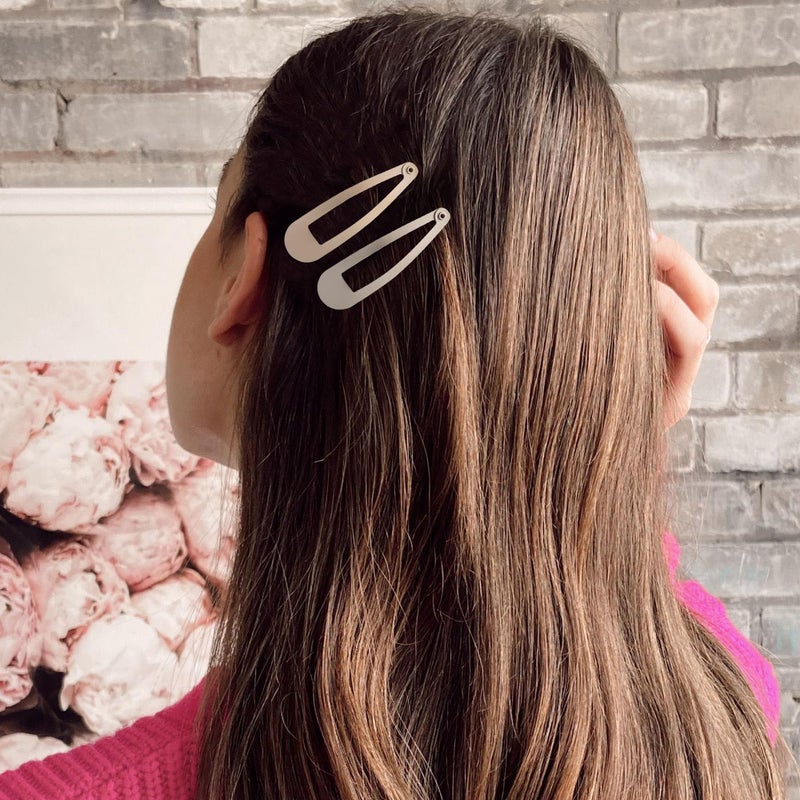 Cptots 48 PCS Small Metal Barrettes For Women Non Slip Water Drop Snap Clips For Thick Thin Fine Hair Classic Accessories,Black Brown Beige,1.97 x 0.5 In - Image 4