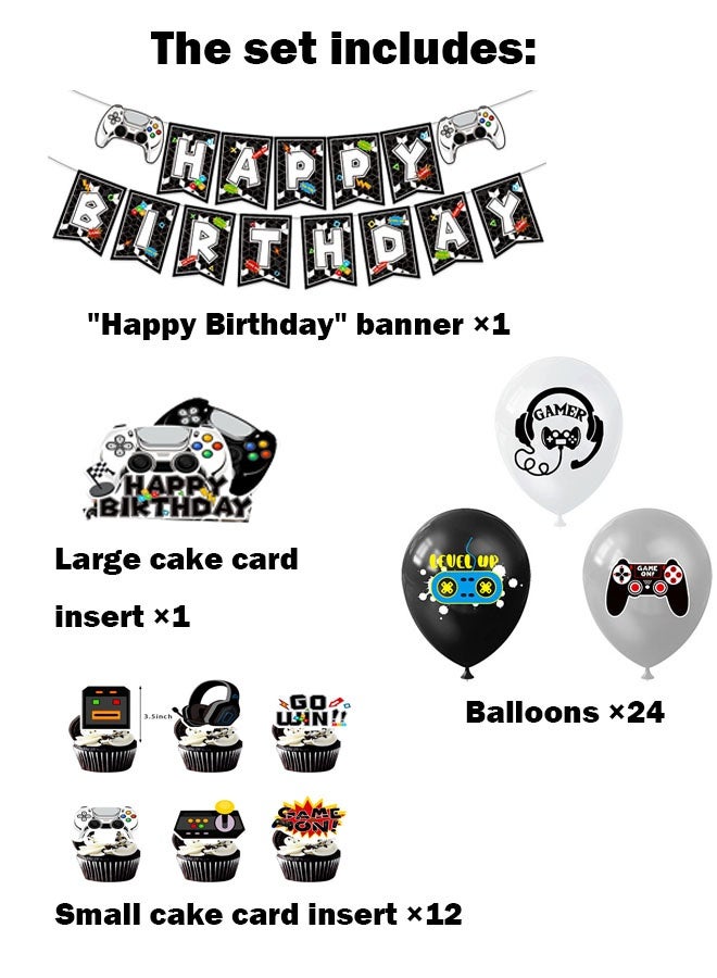 Birthday Party Decoration Balloon Set Game Theme Boy - Image 2