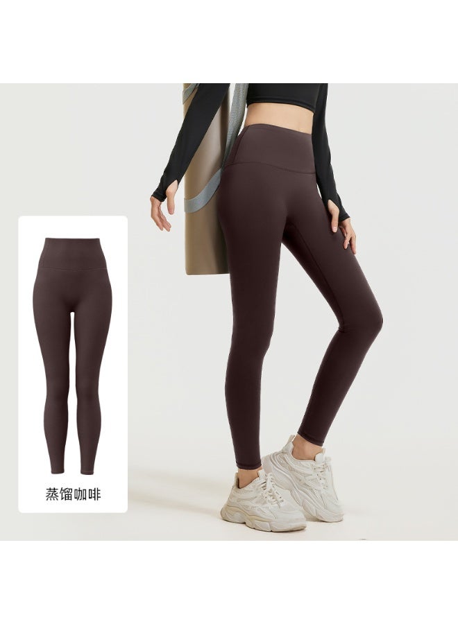 Yoga Pants For Women High Waist Elastic Hip Lift Fitness Leggings Soft Naked Feel GYM Clothes Workout Running Tights  - Image 1