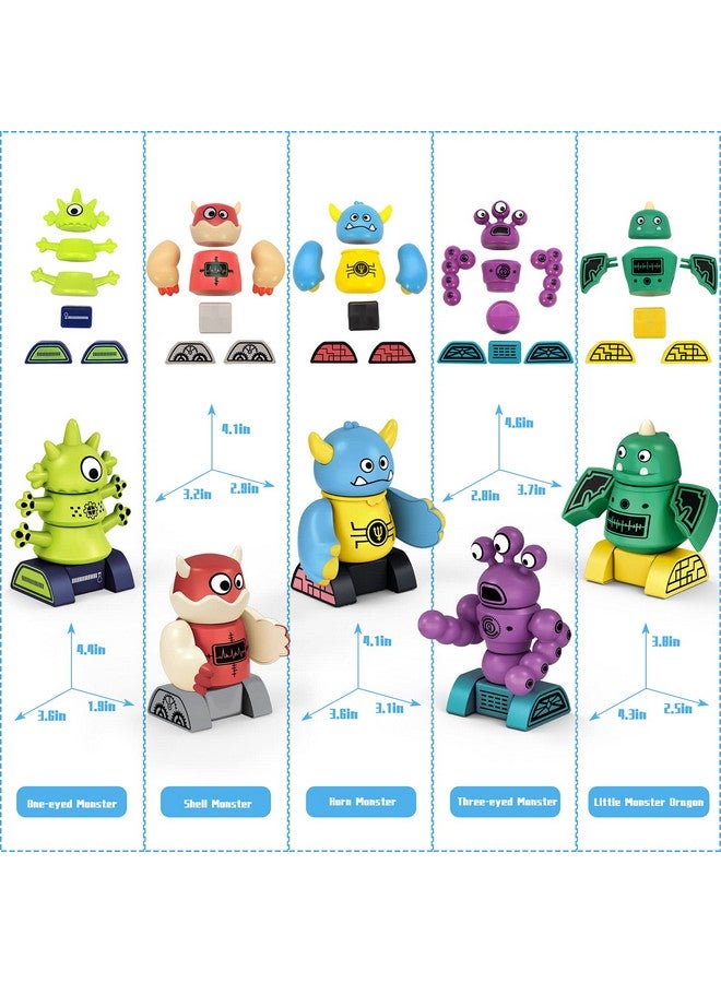 Gifts2U Magnetic Robots for Kids, 35 PCS Magnetic Blocks Set with Storage Box, Stacking Robots Toy STEM Educational Playset for Boys and Girls Ages 3-6  - Image 4