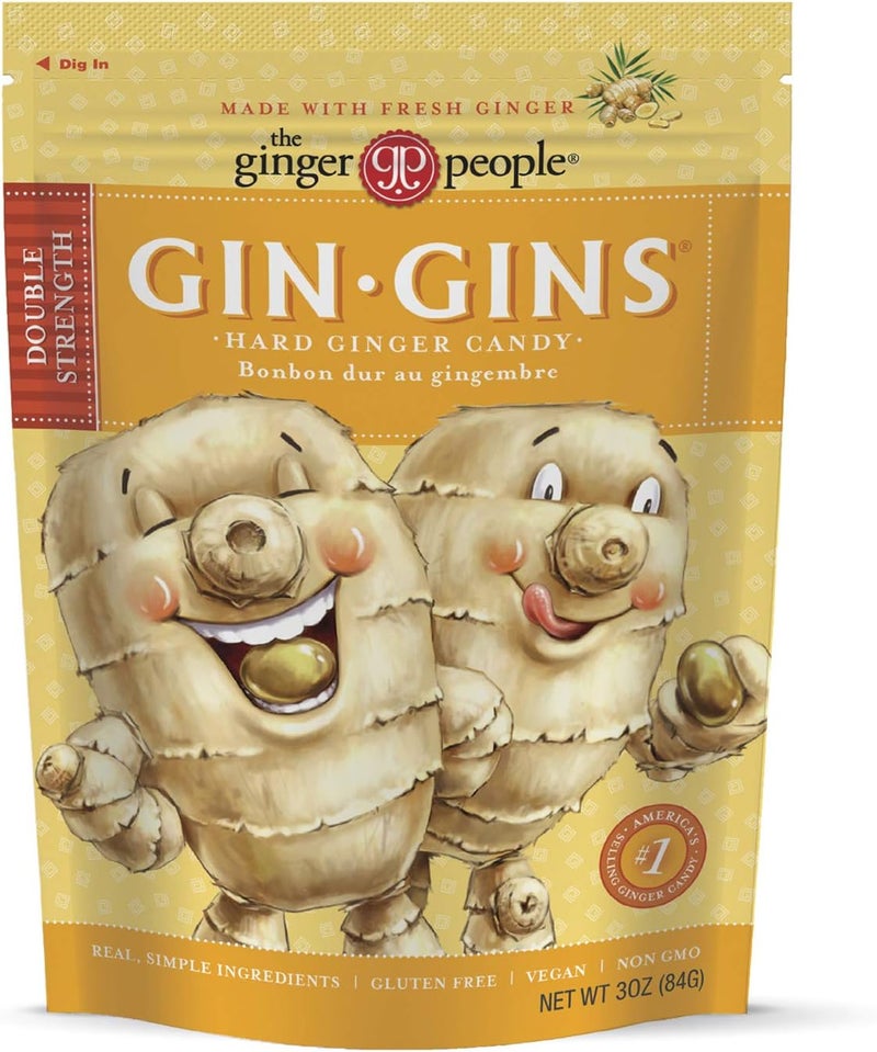 The Ginger People GIN GINS® Double Strength Hard Ginger Candy - Image 1