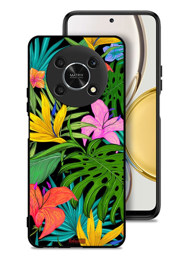 Tolwak Honor X30 5G Protective Case Cover Pattern Tropical Flowers Leaves - Image 1