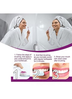 Lanthome V34 purple toothpaste for teeth whitening, color correcting whitening toothpaste, tooth color correcting serum, purple toothpaste, stain removal, whitening toothpaste. (30ml)  - Image 4