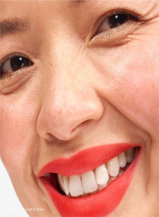 Glossier  G Suit Soft Touch Lip Crème , Strike - burnt, orange-red 6ml - Long-Lasting Velvet Matte Finish - Image 5