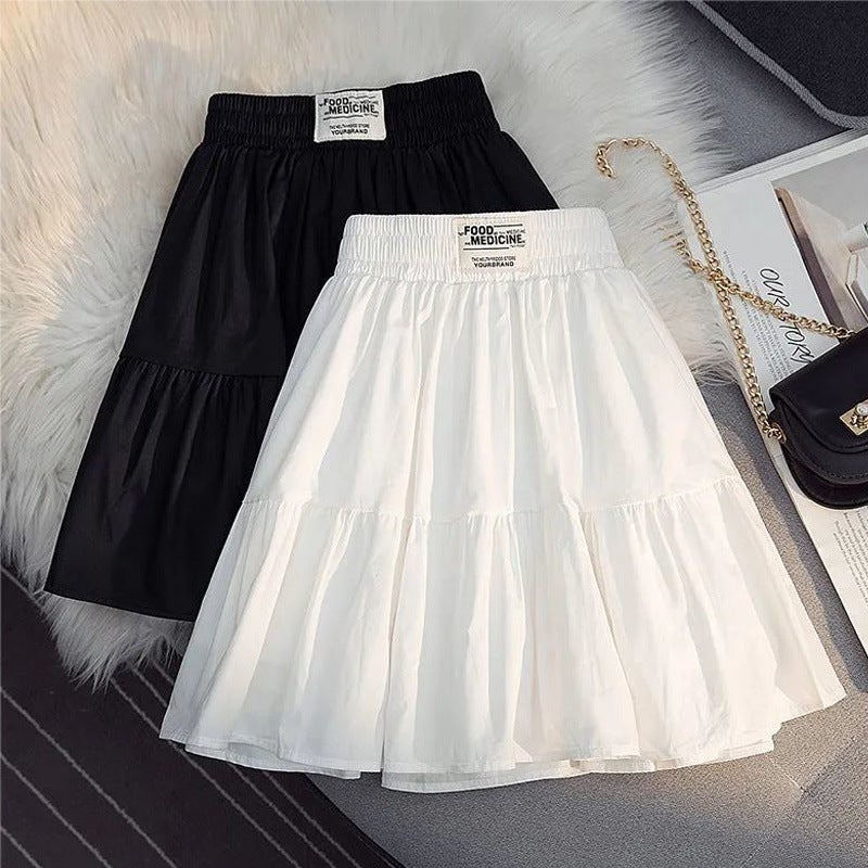 Girls' Short Skirts, Summer Kidsren'S Baby Girl Pleated Skirts, Versatile Elastic Waist A-Line Skirts, Little Girls' Half Skirts - Image 3