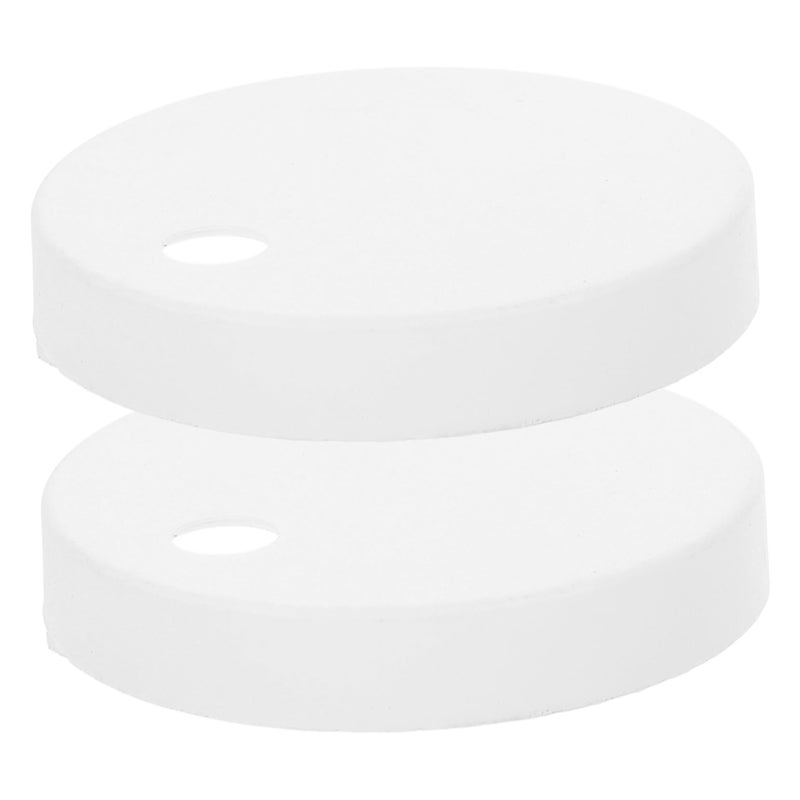 Toilet Seat Bolt Cover Caps Set Of 2 White Quick Installation Durable For All Toilets - Image 2