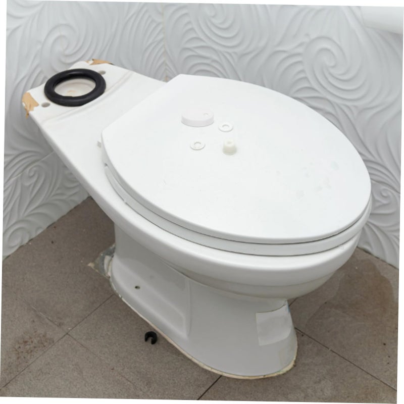 Toilet Seat Bolt Cover Caps Set Of 2 White Quick Installation Durable For All Toilets - Image 5