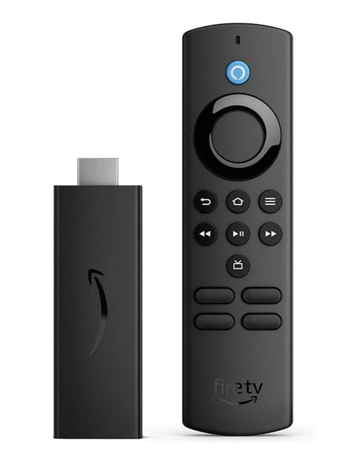 جهاز Fire TV Stick 4K للبث مع أحدث جهاز تحكم عن بعد صوتي من Alexa (يتضمن عناصر تحكم في التلفزيون) وDolby Vision