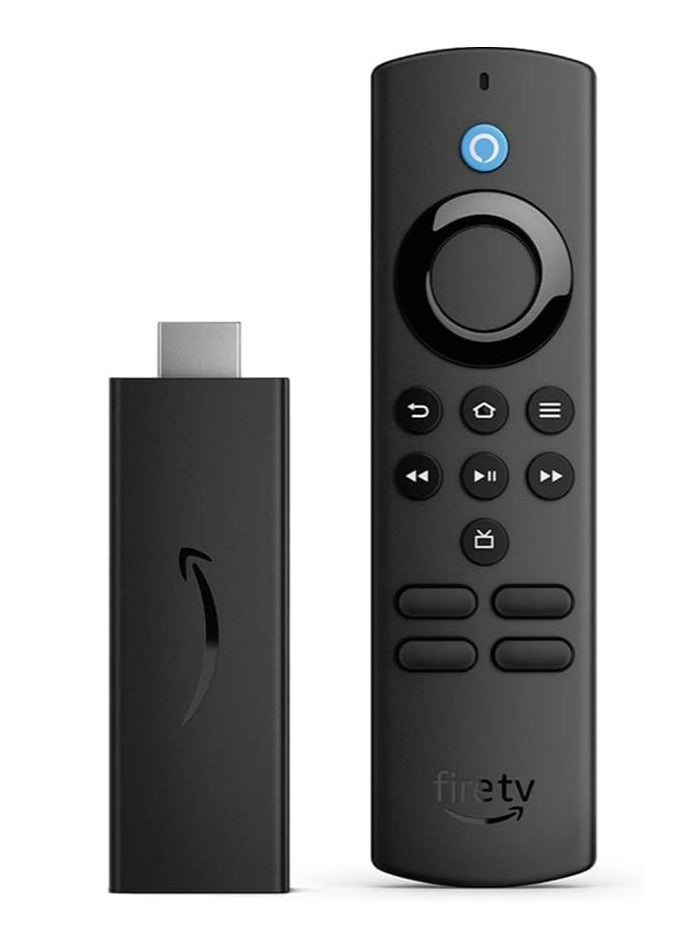 جهاز Fire TV Stick 4K للبث مع أحدث جهاز تحكم عن بعد صوتي من Alexa (يتضمن عناصر تحكم في التلفزيون) وDolby Vision