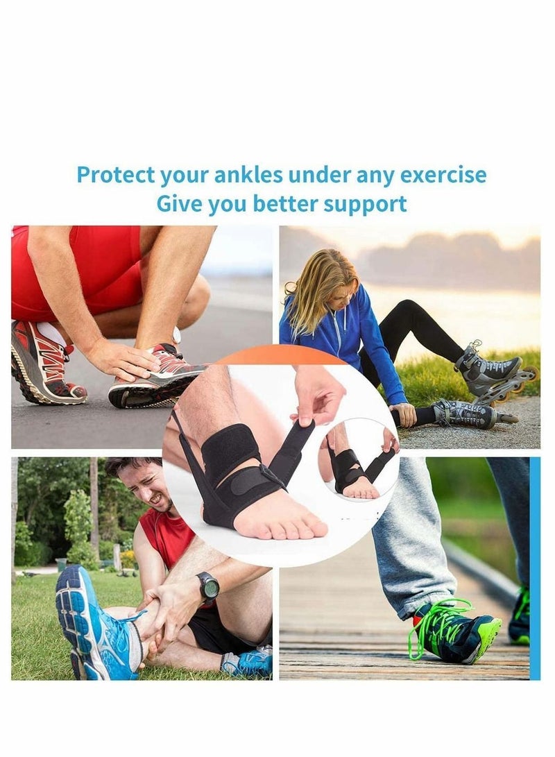 Y&D Ankle Support Brace Sleeve Wrap Adjustable Breathable for Plantar Fasciitis, Ligament Damage, Weak Ankles, Achilles Tendonitis and Arthritis, Stabilize Ligaments (Left or Right Foot, 1 Pcs)  - Image 3