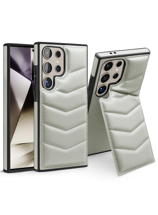اس-توب جراب لهاتف Samsung Galaxy S24 Ultra 5G مزود بغطاء للغطاء وحقيبة للبطاقات وحافظة هاتف MagSafe - Image 1