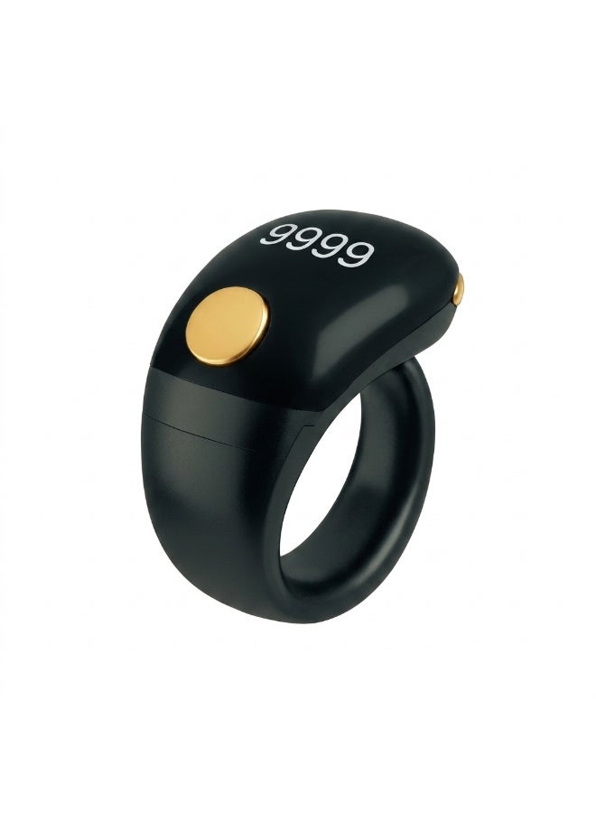 Hope 5-in-1 Digital Ziker Counter Smart Ring with OLED Display, Time & Date, Type-C Charging, Adjustable Size, Lightweight Electronic Rosary for Tasbih, Dhikr, Ramadan & Eid Gifts for Men & Women - Image 1