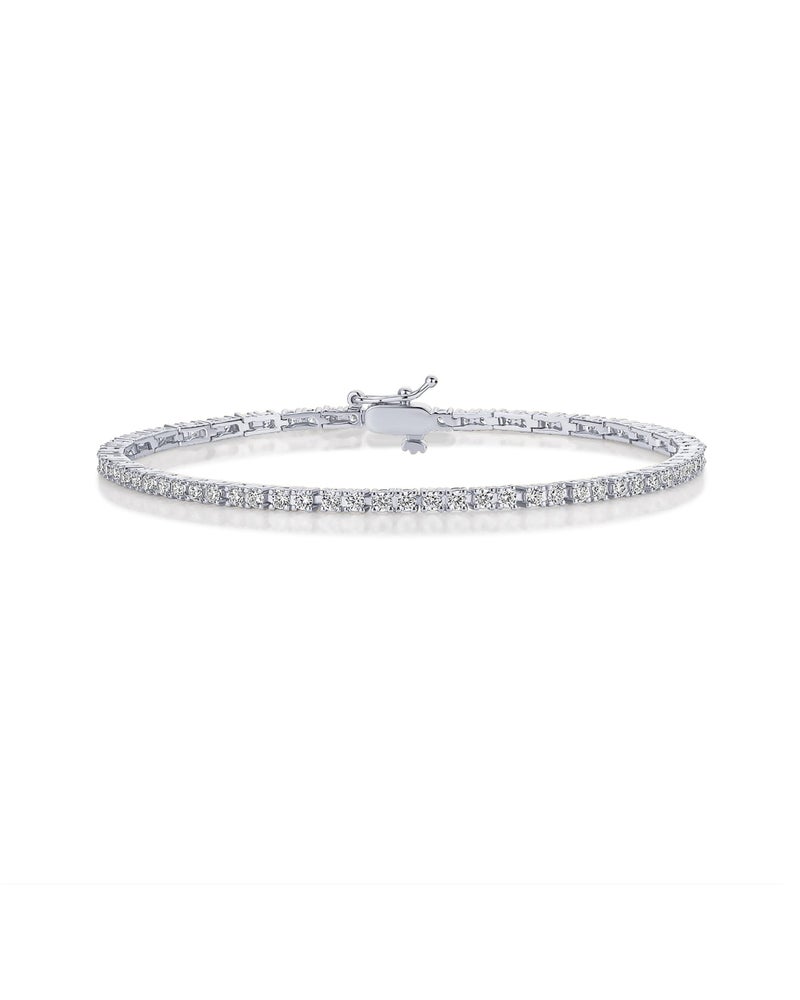 PAVOI 14K Gold Plated Cubic Zirconia Classic Tennis Bracelet | White Gold Bracelets for Women | 6.5 Inches - Image 1