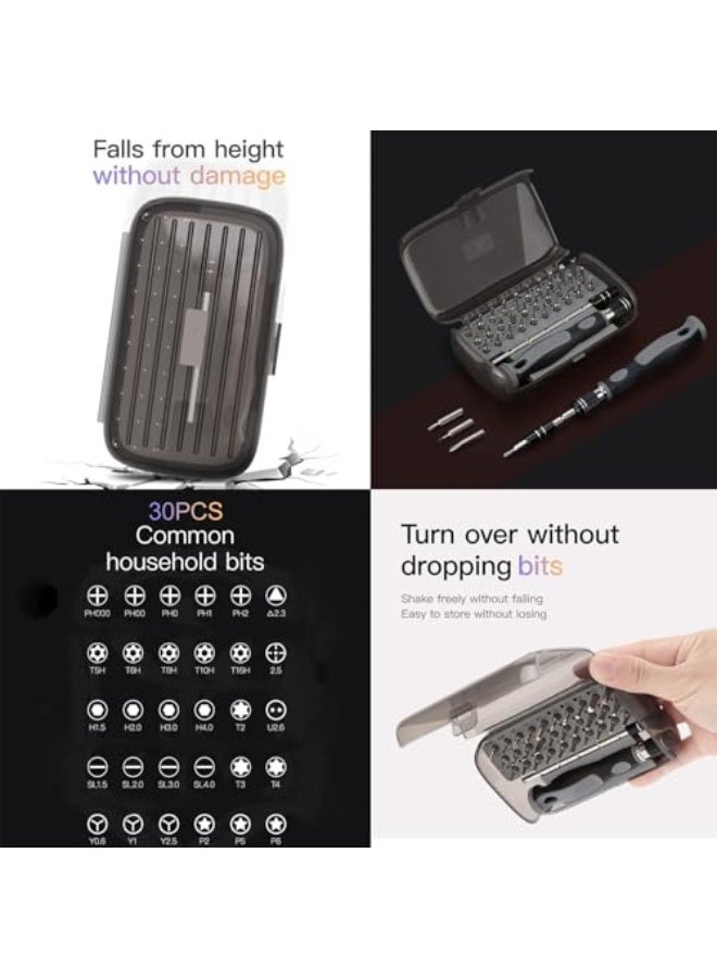 Comprehensive Screwdriver Bit Set 32 in 1, Multi-bit Precision Screwdriver Collection Compact Precision 32-Bit Screwdriver Set with Case for Jewelers Watch Phones Laptop Toys and Electronics Repair - Image 2