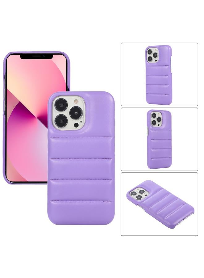 S-TOP Case For iPhone 12 / 12 Pro Thick Down Jacket Soft PU Phone Case - Image 1