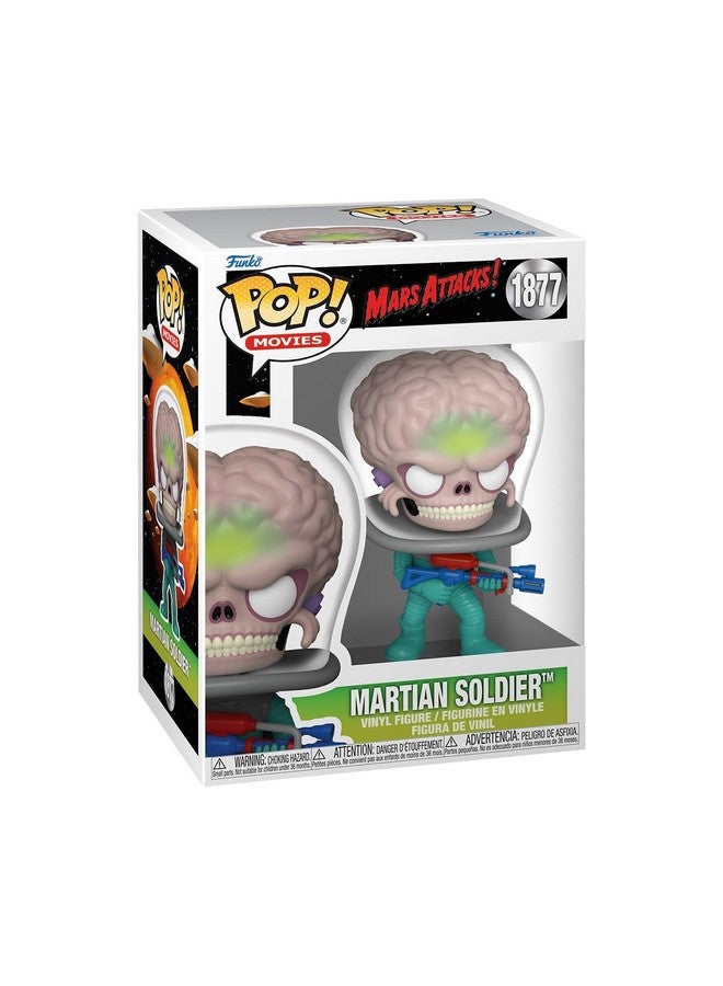 Funko Pop Movies: Mars Attacks - Martian Alien Soldier - Mars Attacks Film - Collectable Vinyl Figure - Gift Idea - Official Merchandise - Toys for Kids & Adults - Sci-Fi Fans - Image 1