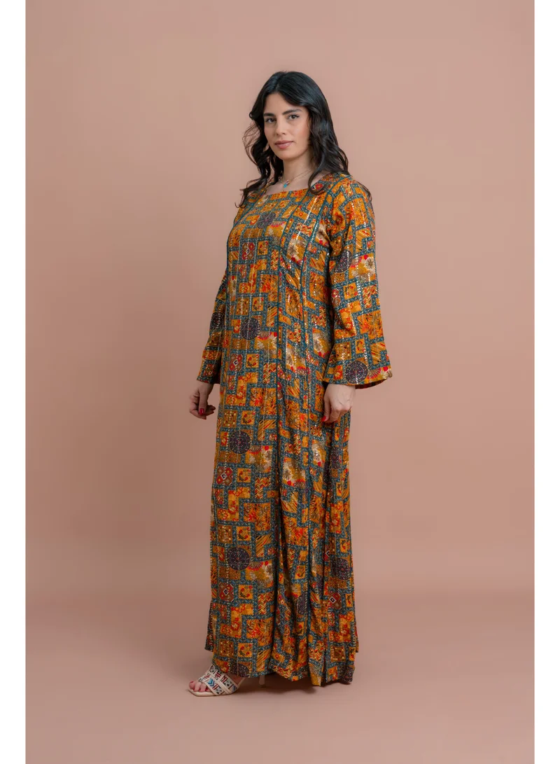 IKKXA Abstract Geometric Maxi IK050 Orange