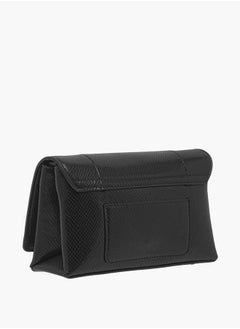 Le Confort Women Textured Crossbody Bag with Button Closure Ramadan Collection  - Image 3