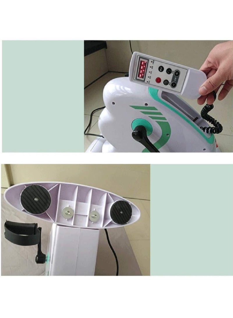 ماكينة تمرين بدواسة كهربائية بمحرك دراجة تمارين محمولة للساقين والذراعين ، دواسة تمرين صغيرة مع شاشة LCD لتقوية العضلات للمعاقين والناجين من السكتات الدماغية - Image 2