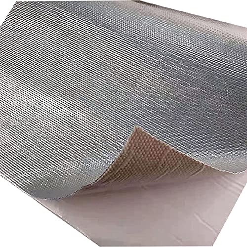 XINPENGLIU Aluminum Sheet Backed Self-Adhesive 12'' X 24’',Fiberglass Thermal Insulation Reflective Material High Temp Protection - Image 5
